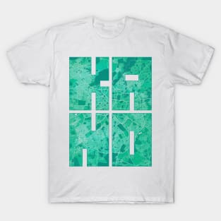 Kano, Nigeria City Map Typography - Watercolor T-Shirt